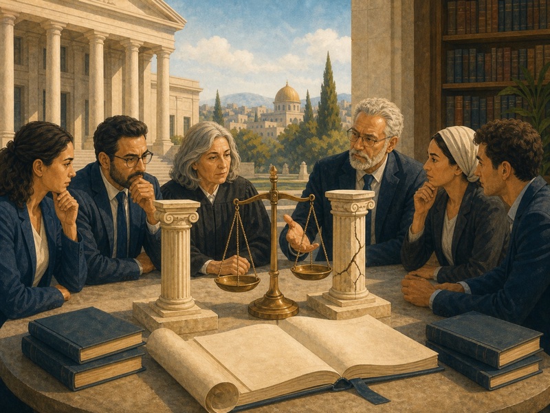 איור על חוקתיות מנוצלת לרעה, בית משפט ואיזונים ובלמים