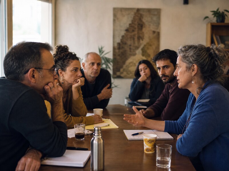 דיון קהילתי מתוח בין קבוצות אידיאולוגיות שמבטא אכזבה אזרחית ולא שנאה