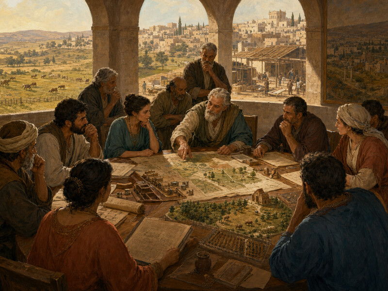 איור עריכתי על מועצה מקומית, זכויות קניין ומשאבים משותפים