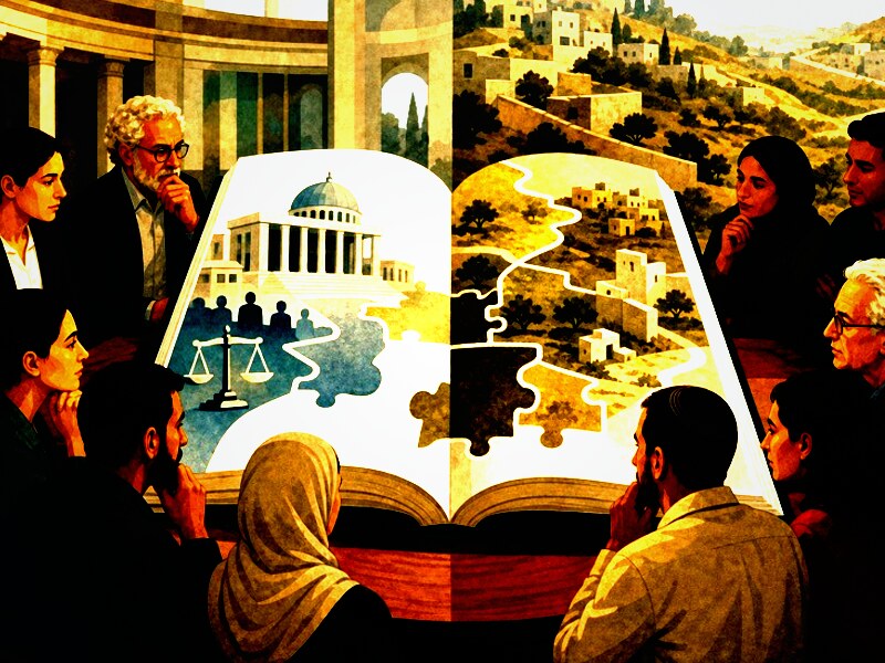 איור עריכתי על מלחמת עזה והמבוי הסתום החוקתי בישראל