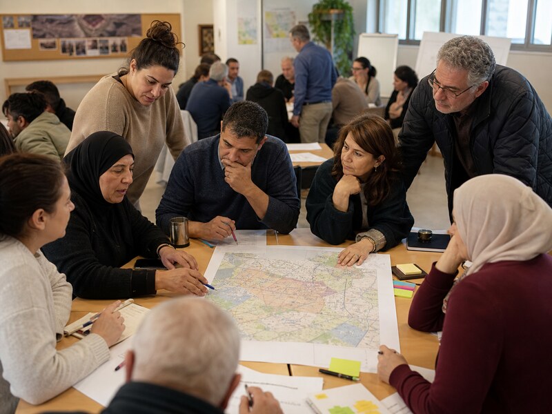 מפגש קהילתי על ביזור חינוך ודמוקרטיה מקומית ביישובים שונים בישראל