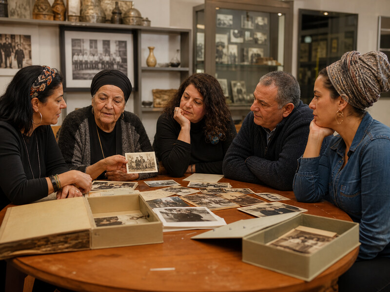 סצנת ארכיון קהילתית על זיכרון מיעוטים ושייכות לנרטיב הלאומי