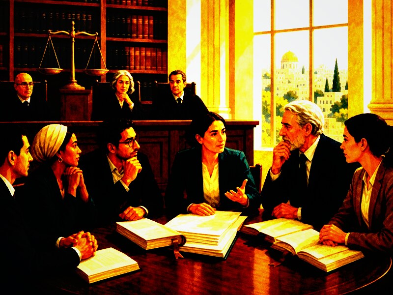 איור עריכתי על מעמד המיעוט הערבי בדמוקרטיה הישראלית