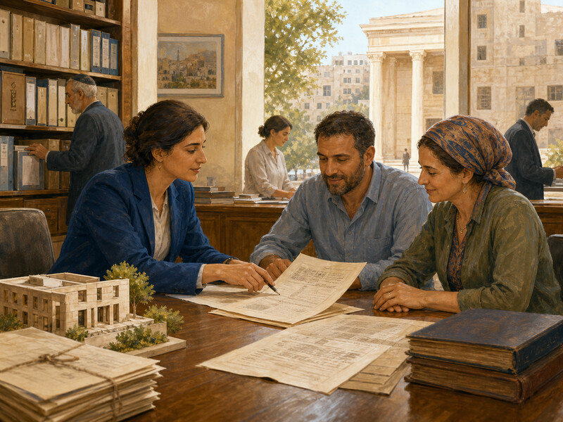 איור עריכתי על הגנה ציבורית ופרטית על זכויות קניין