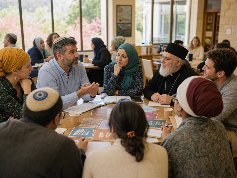 דיון אזרחי בין משתתפים דתיים וחילונים על סובלנות והשתתפות דמוקרטית