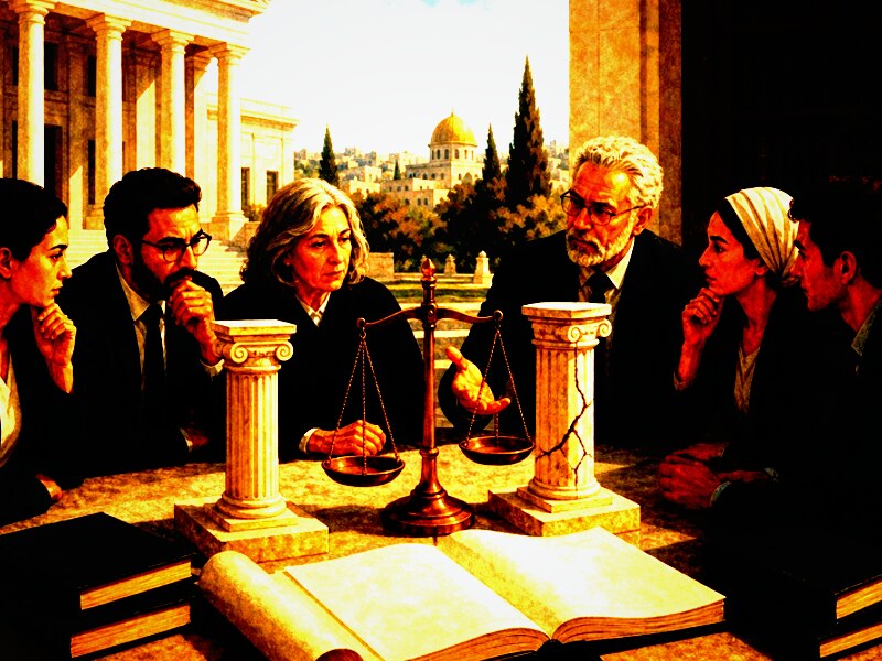 איור עריכתי על ממסד דתי, פלורליזם ושוויון אזרחי