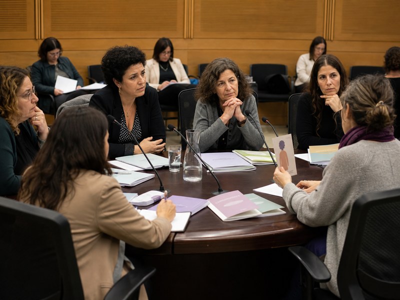 דיון מדיניות זהיר בחדר ועדה על זכויות, שירותים ורגולציה ללא טקסט קריא או דימויים מנצלים.
