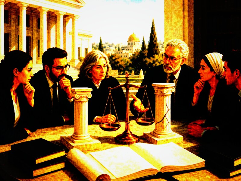 איור עריכתי על המהפכה החוקתית והסדר הכלכלי החדש בישראל